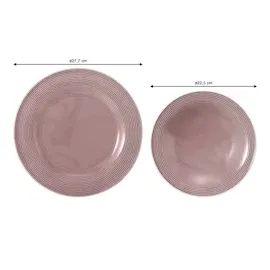 SELTMANN WEIDEN Beat Tafelservice 12-tlg. rosa unifarben