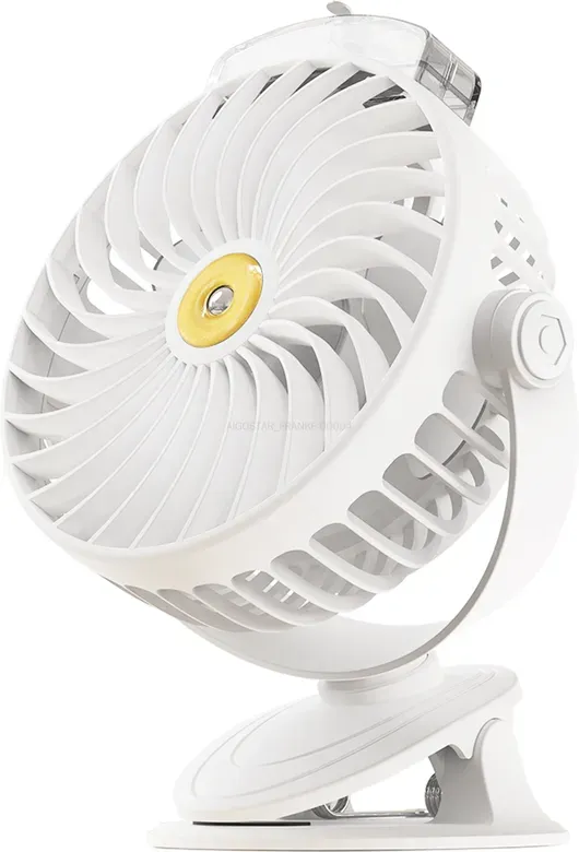 Aigostar 6F3B Clip-Ventilator, tragbarer 6-Zoll-USB-Ventilator mit 3 Flügeln