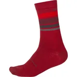 Endura BaaBaa Merino Stripe Socken rot