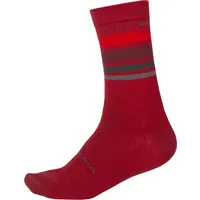 Endura BaaBaa Merino Stripe Socken rot
