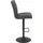Hela Tische, 2er Set Barhocker LENI Bezug Microfaser anthrazit, schwarz), B:44cm H:102cm T:57cm, 100% Polyester, Hocker, Barhocker, Komfortsitz mit Federkorb