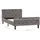vidaXL Bettgestell 100 x 200 cm Grau