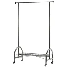 Sconto Rollgarderobe ¦ silber ¦ Metall ¦ Maße (cm): B: 120 H: 181 T: 50.0