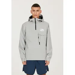 Softshelljacke SOS "Noosa", Herren, Gr. L, grau (hellgrau), 100% Polyester, unifarben, casual, ohne Ausschnitt, Langarm, Jacken, mit wasserabweisenden Eigenschaften