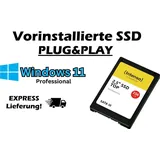 256GB SSD Festplatte mit vorinstallierten Windows 11 Professional PC Laptop Notebook