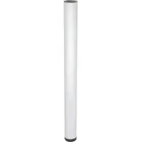 Wagner Möbelbein/Tischbein/Möbelfuß/Systemrohr TENO - 60 x 710 mm, individuell mit TENO System und QuickClick kombinierbar, Stahl in Aluminium Eloxaloptik, Tragkraft 50 kg - 12340701
