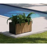 Herstera Garden Pflanzkasten - 50x100x50cm | braun | Stahl / Holz