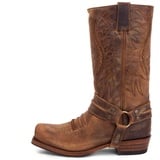 Sendra Boots - 12209 Cowboystiefel für Damen und Herren mit Schuhabsatz und eckiger Spitze - Cowboy-Stil aus braunem Leder mit Aged-Effekt - Hohe Cowboystiefel - 42 - 42 EU