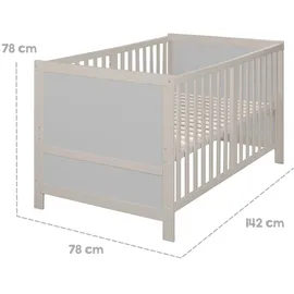 roba Babybett EASY SLEEP 70x140 cm natur/grau