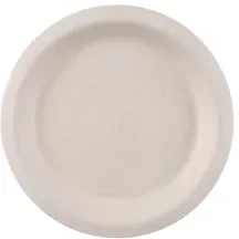 NATURESTAR Einwegteller Natural Bagasse, rund 410225 , 1 Packung = 50 Stück, Ø 22,5 cm