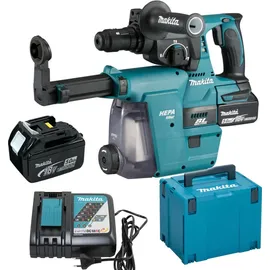 Makita DHR243RTJW inkl. 2 x 5,0 Ah + Makpac + Schnellladegerät + Staubabsaugung