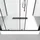 Marwell White Rectangle Komplettdusche mit Schiebetür 90 x 215 cm Duschwanne schwarz matt