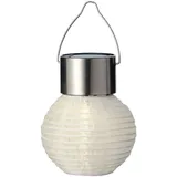 Lumineo Lampion Nylon 7x9cm Solar LED warmweiß