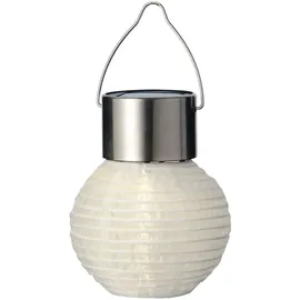 Lumineo Lampion Nylon 7x9cm Solar LED warmweiß