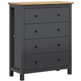 petits-meubles Kommode Duck 101 x 120 x 44 cm Anthrazitgrau