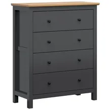 petits-meubles Kommode Duck 101 x 120 x 44 cm Anthrazitgrau