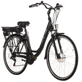 Hollandia E-Bike »E-Active«, 6 Gang, Shimano, Tourney, Frontmotor 250 W, Pedelec, Elektrofahrrad für Damen u. Herren Schwarz