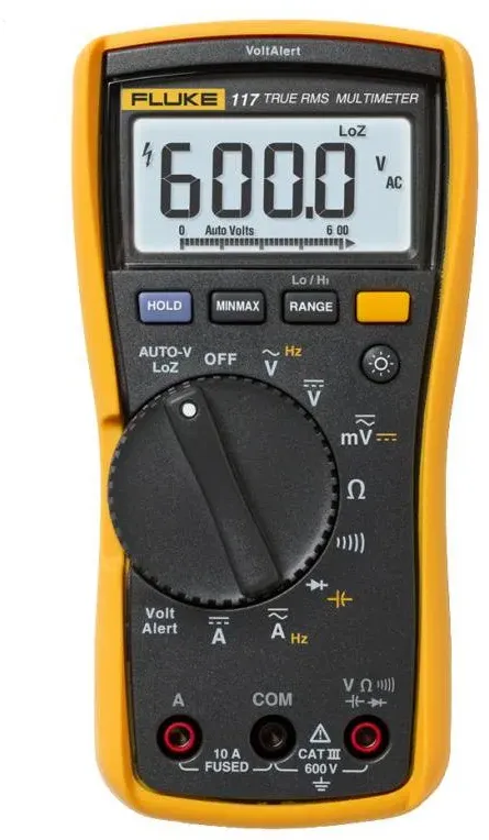 Fluke 117, Akku, 9V, Alkali, 84 mm, 46 mm, 167 mm