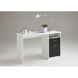 FMD Schreibtisch Jackson weiß/schwarz