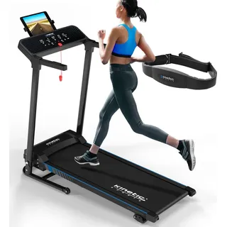 Kinetic Sports Elektrisches Laufband KST4600FX klappbar - 1100 Watt DC-Motor bis 12 km/h, Manuelle Steigung, 12+1 Programme, 40 cm breite Lauffläche, bis 120kg