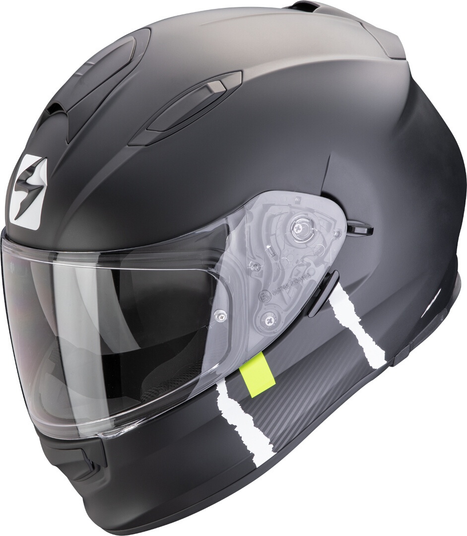 Scorpion Exo-491 Code Helm, zwart-zilver, XL