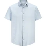 JACK & JONES Kurzarmhemd Blau M