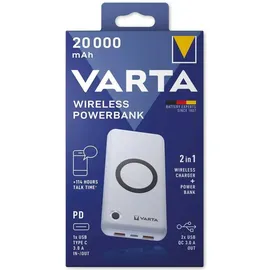 Varta Wireless Power Bank 20000 mAh weiß