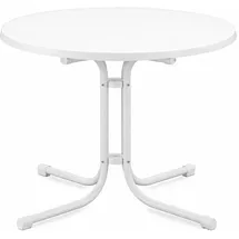 Beautissu Bistroni Bistrotisch Ø 80 x 70 cm Weiß