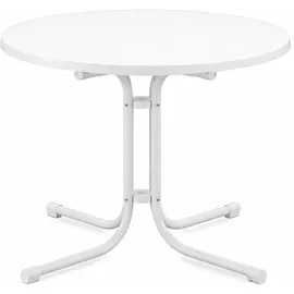 Beautissu Bistroni Bistrotisch Ø 80 x 70 cm Weiß