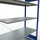 Schulte Lagertechnik Schulte Anbauregal Steckregal MULTIplus150 2000 x 1300 x 600 mm 5 Fachböden Kreuzstrebe RAL 5010 enzianblau/verzinkt