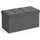 Songmics Sitzhocker mit Stauraum 38 x 76 x 38 cm Schiefergrau