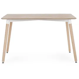 BIZZOTTO Esstisch David aus MDF, klassisch rechteckig, Natur, für 4–6 Personen, 120 cm