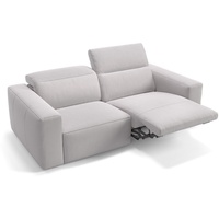 Sofanella 2-Sitzer Stoff Lenola, Relaxsofa, Designsofa, Designer Couch, Italienisches Sofa, 2er Sofa weiß