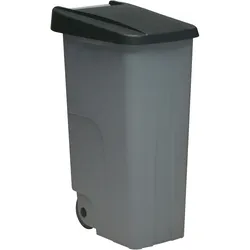 DENOX Abfallbehälter Recyclo geschlossen 110 Liter. Farbe Schwarz.