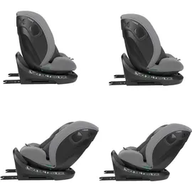 KIKKABOO i-Size Kindersitz i-Hike (40-150 cm) Isofix, 360° drehbar, verstellbar grau/hellgrau - Grau