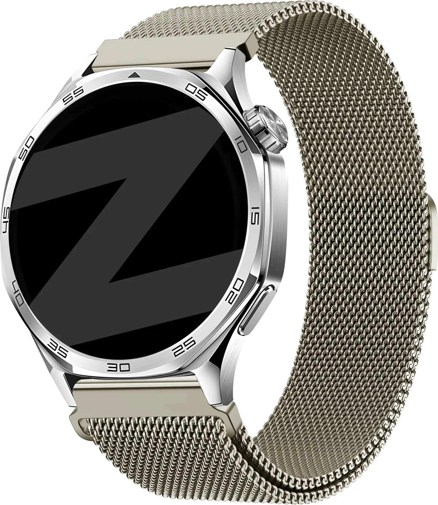 Bandz Maoo Explorer Armband Milanese 'Easy Fit' für Maoo Explorer - Titan - Magnetischer Verschluss