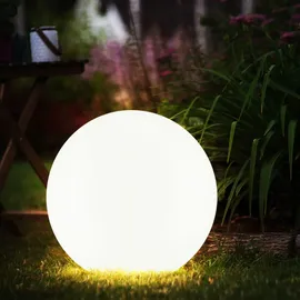 Expo Börse Solarleuchte Kunststoff D 20 cm 3er Set weiß