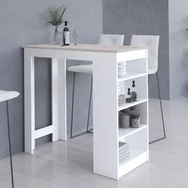 Akord Bartisch 115 x 103 x 50 cm Weiß/Sonoma Eiche