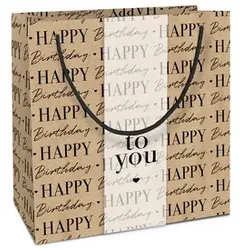 Geschenktragetasche Packpapier 4012-23415 21x20x8cm