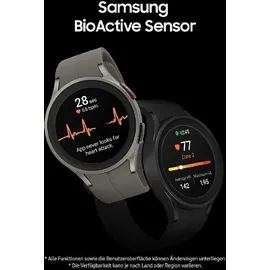 Samsung Galaxy Watch5 Pro Black Titanium 45 mm LTE D-Buckle Sport Band Black M/L