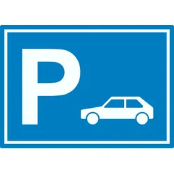 HB-Druck Auto PKW Parkplatz Aufkleber waagerecht A8 (52x74mm)