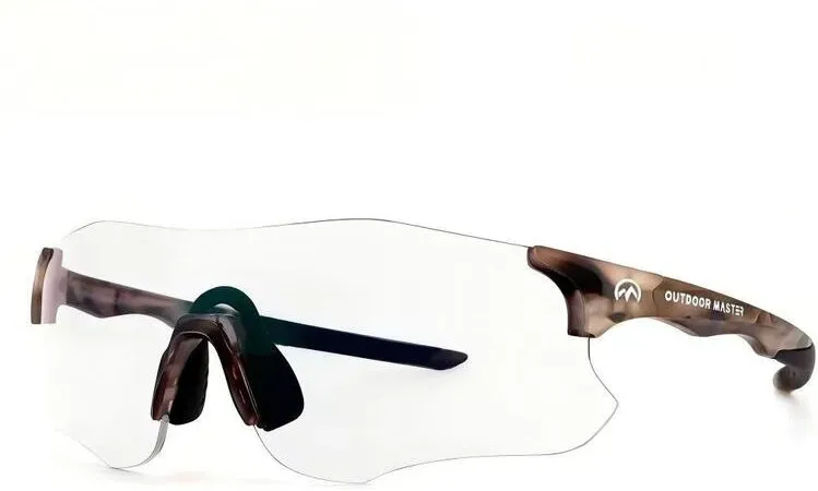 OutdoorMaster HawkSharp HD photochromatische Sport-Sonnenbrille für Radfahren Schildkrötenmuster