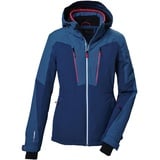 killtec Damen Skijacke/Funktionsjacke mit abzippbarer Kapuze, Schneefang und Unterarmventilation KSW 53 WMN SKI JCKT, hell ocean, 42, 41975-000