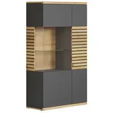 trendteam Highboard Norris Dekor Grau Anthrazit