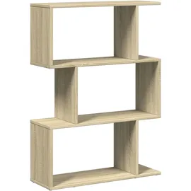 vidaXL Bücherregal 3 Fächer 70 x 24 x 97 cm Braun