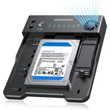 GRAUGEAR Bidirektionale Klonstation M.2 SATA M2 NVMe SSDs und 2,5"/3,5" HDDs/SSDs Festplatten