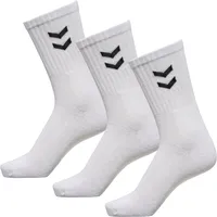 hummel Mädchen 3-pak grundlæggende sokker Socken, Weiß, 41-45