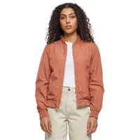 URBAN CLASSICS Damen Light Bomber Jacket", Damen, Gr. XS, terracotta, 100% Polyester, unifarben, normal, Rundhals, Jacken