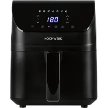rachs kochwerk Heißluftfritteuse Digital 4L mit Erinnerungsfunktion | schwarz matt