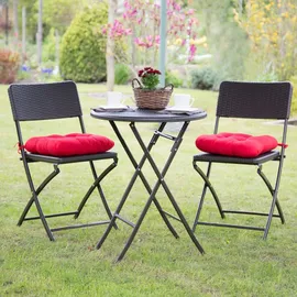Relaxdays Bastian Set 3-tlg. Braun